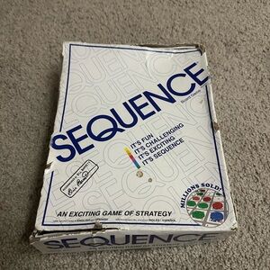 Sequence board game (box is damaged but all items are in the box )